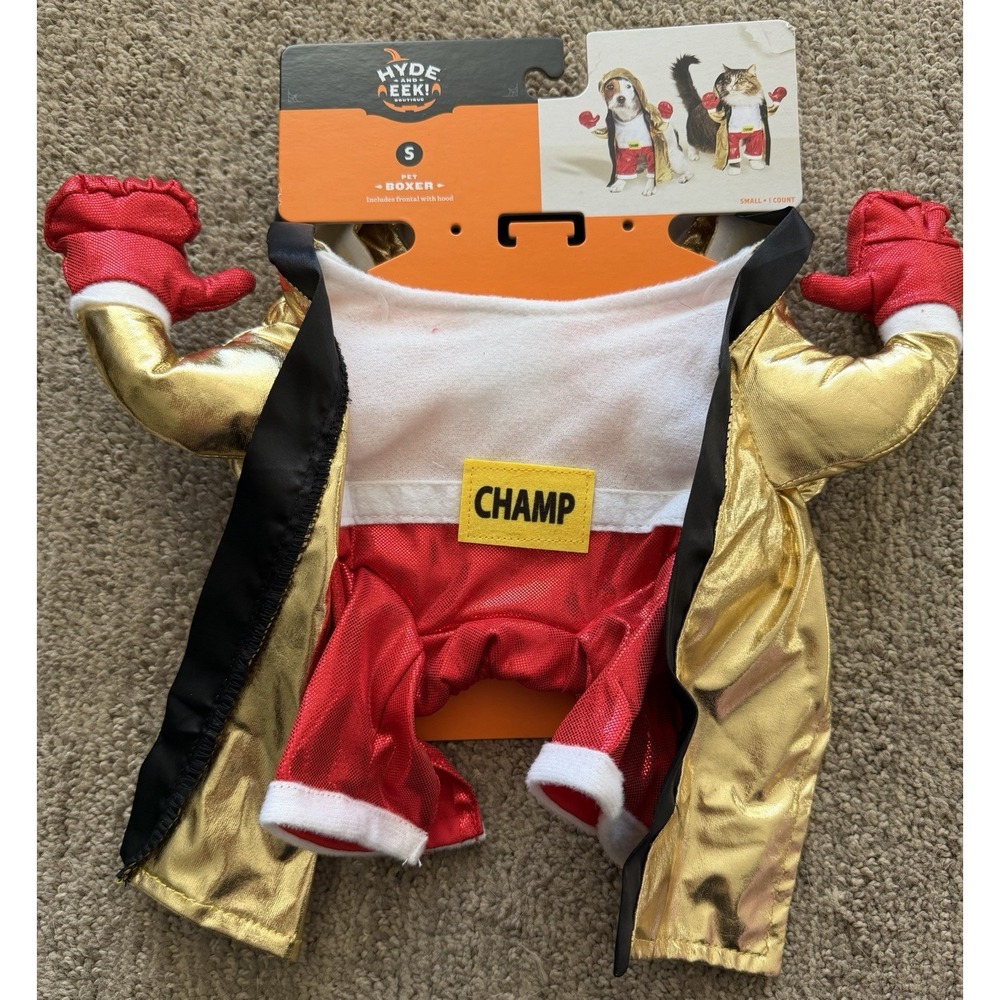 NEW Boots & Barkley Boxer Champ Dog Costume Size S
